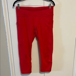 Lululemon Athletica Red Leggings